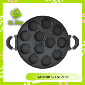 a black pan with holes in it